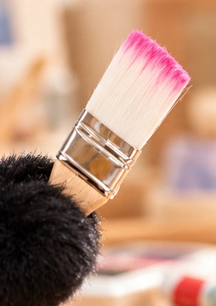 Detail of the Little Painter plush