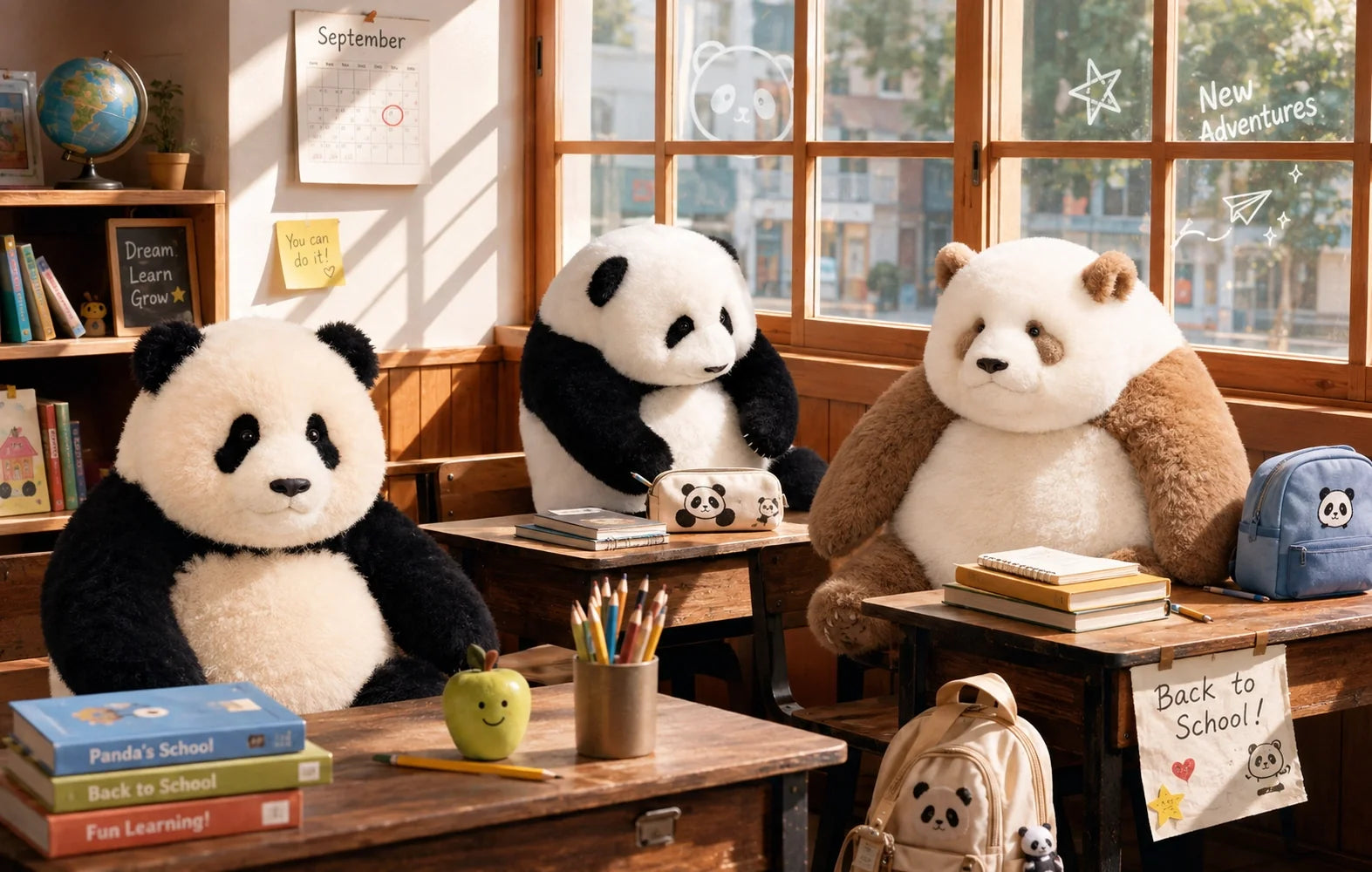 WOOL PANDA PLUSH