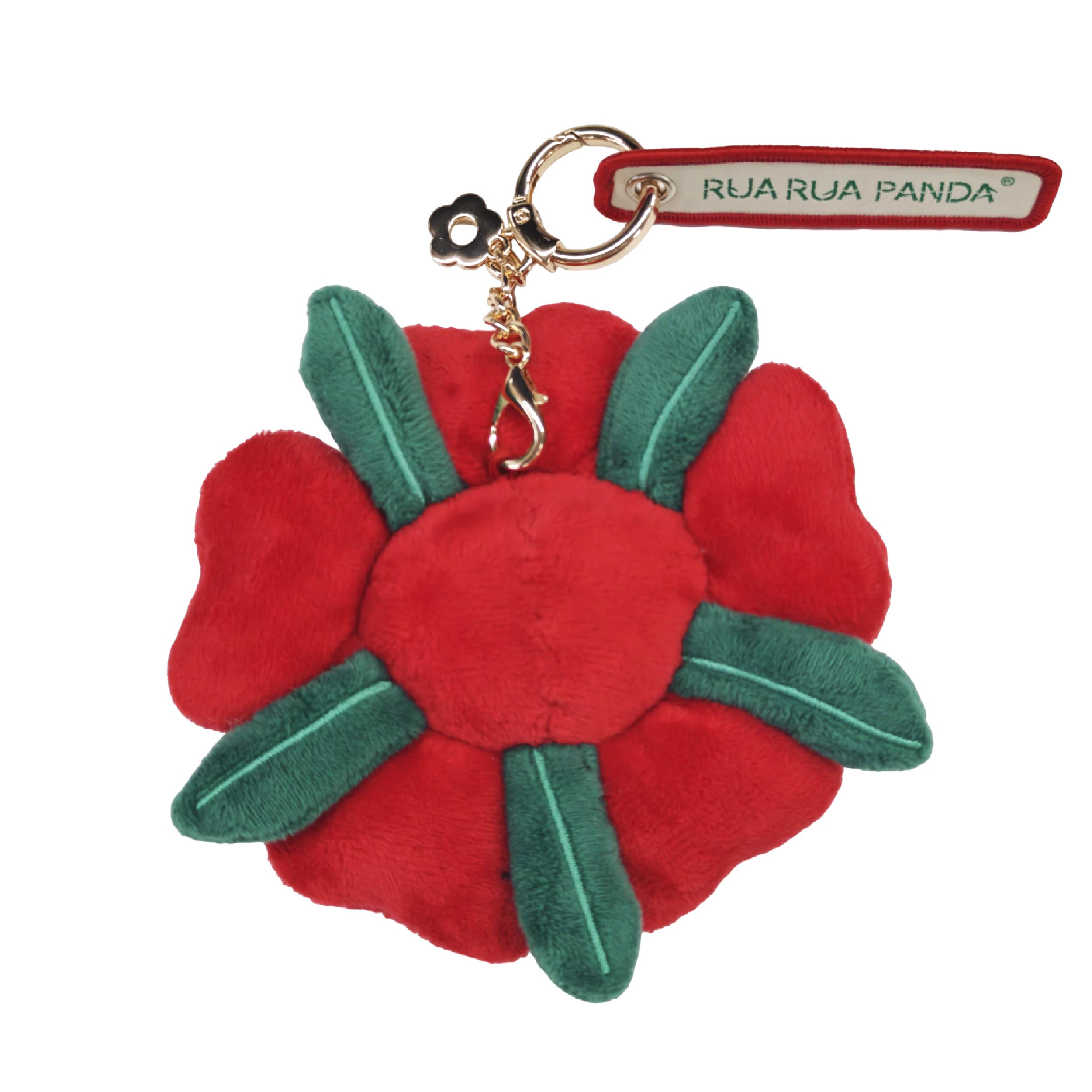 Red Bloom Panda Charm