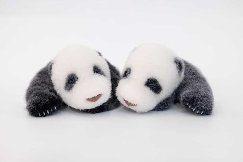 Newborn Panda Cub Plush – Sleeping & Awakening Editions