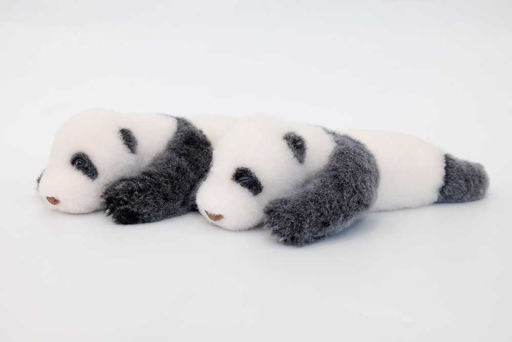 Newborn Panda Cub Plush – Sleeping & Awakening Editions