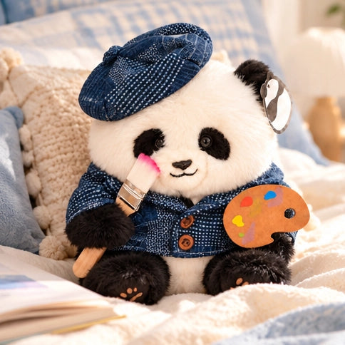 Artist Panda Plush – The Little Painter