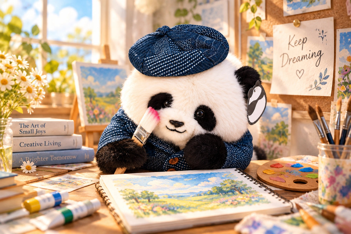 The Little Painter in a cosy creative workspace