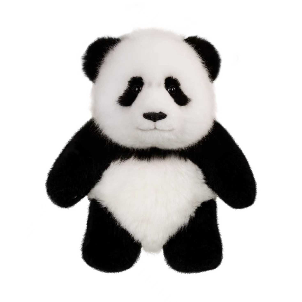 Big Head Panda “Yu Ai” Plush Toy – Poseable Skeleton Edition
