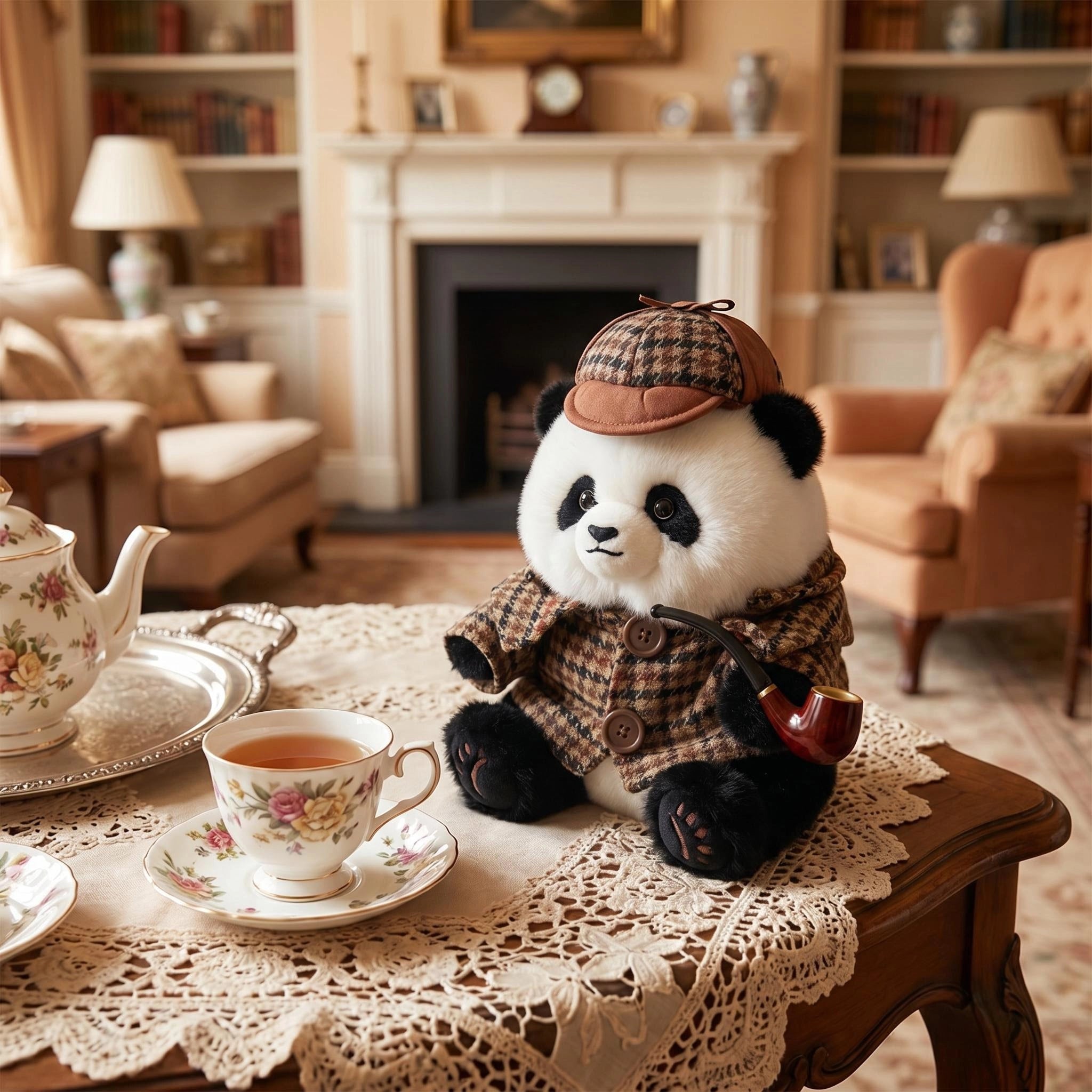 Detective Panda Plush – UK Edition