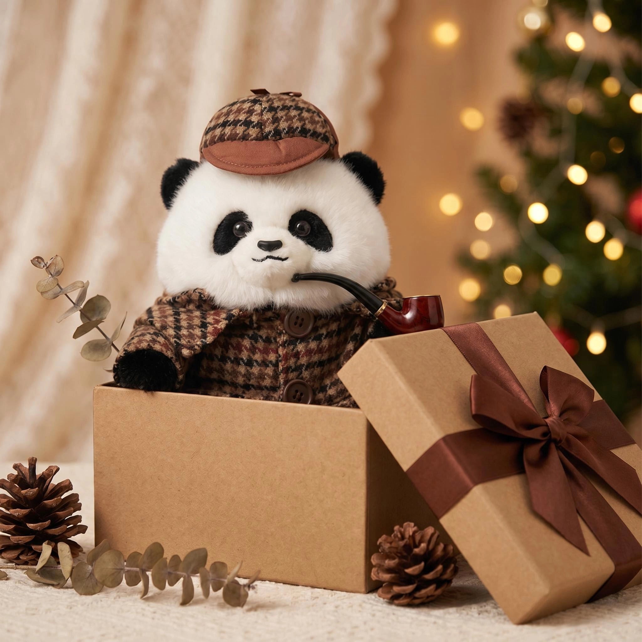 Detective Panda Plush – UK Edition