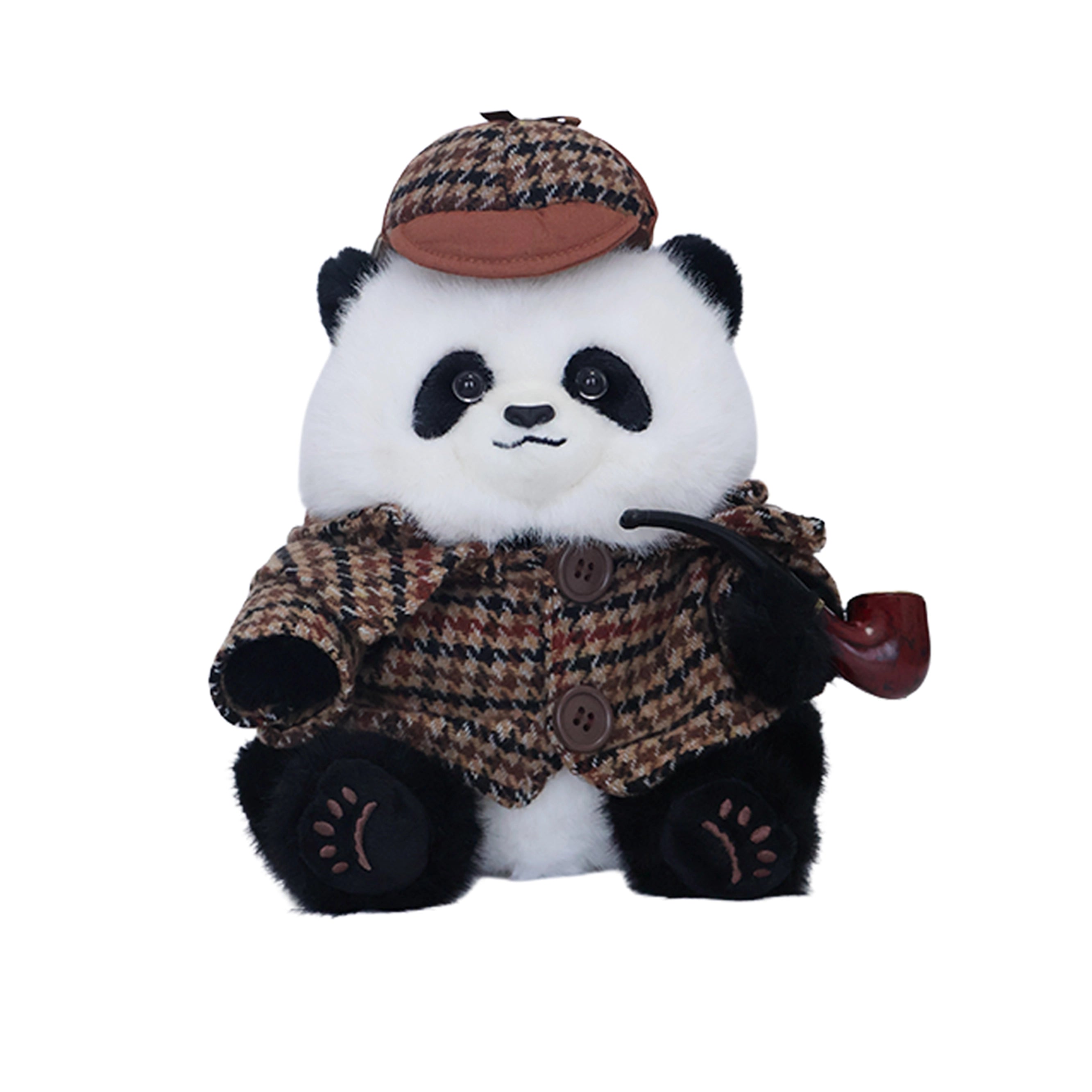 Detective Panda Plush Toy – British Tweed Explorer