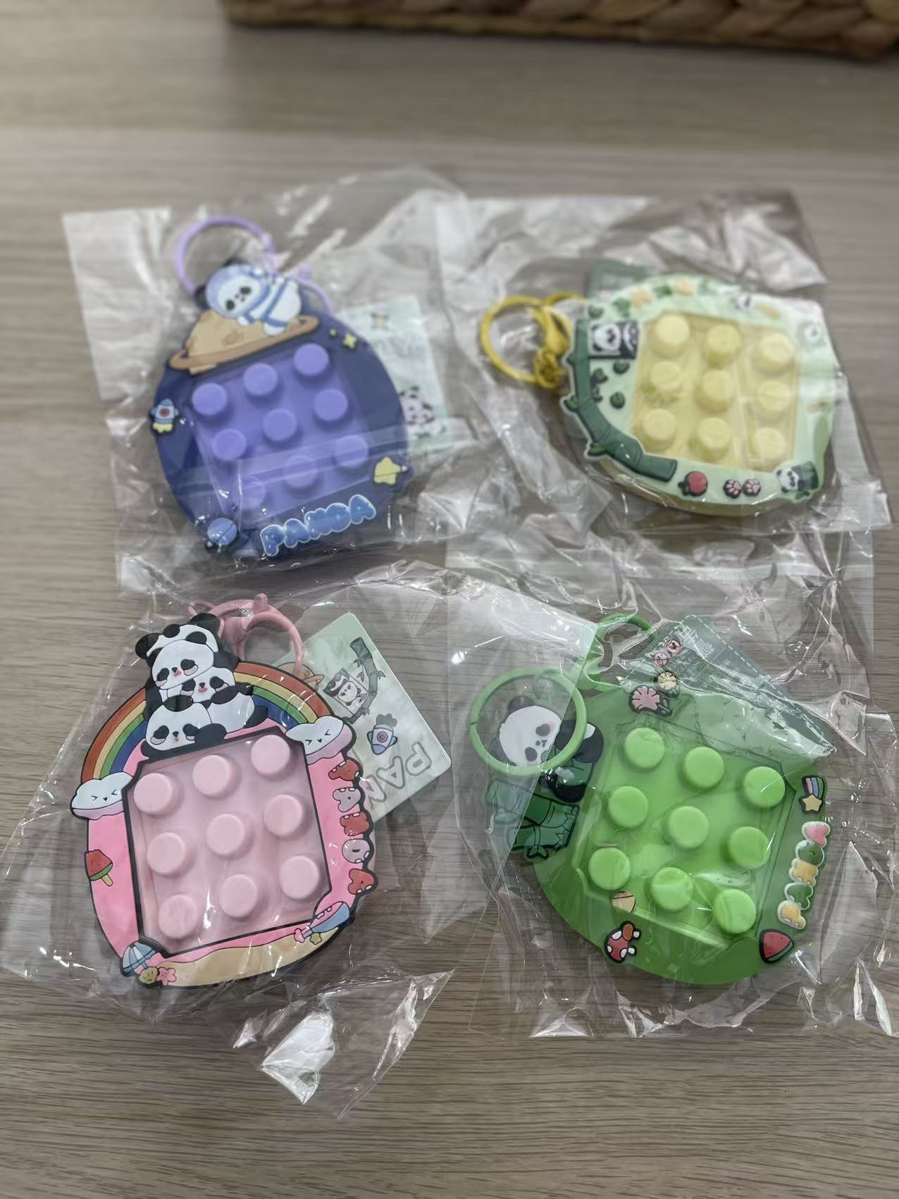 Panda Pop It Fidget Keyring