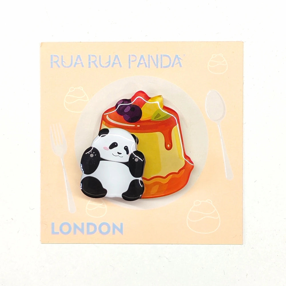 Afternoon Tea Panda Spinning Fridge Magnet – Pudding