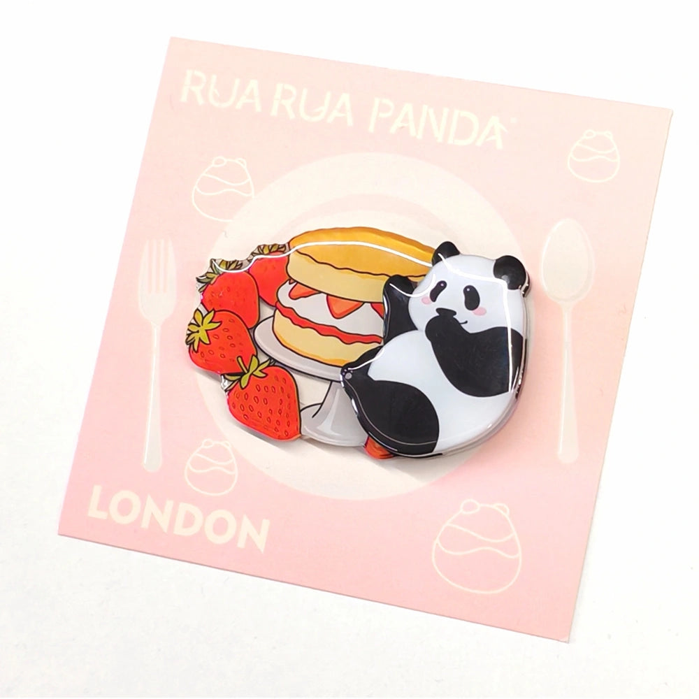 Afternoon Tea Panda Spinning Fridge Magnet – Pancakes
