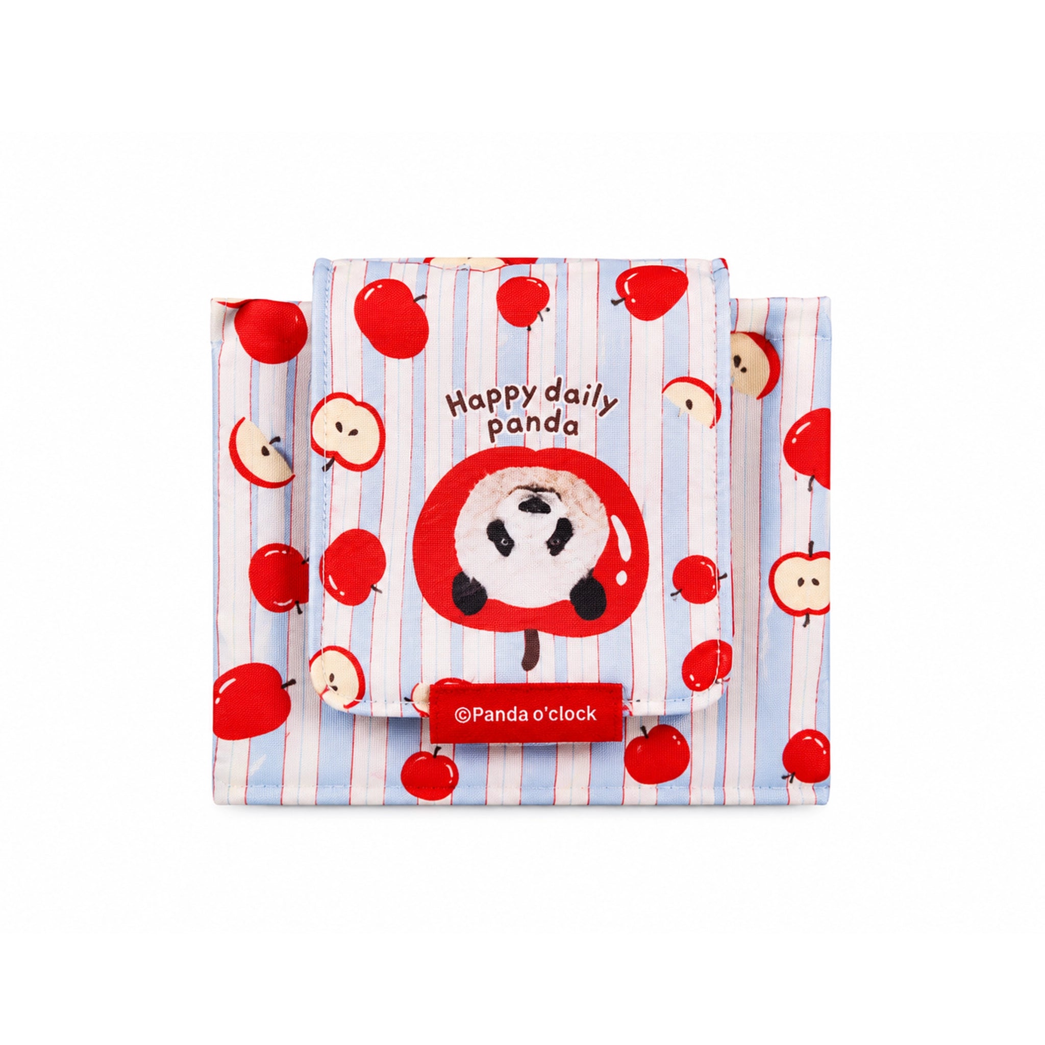 Panda Apple Foldable Reusable Shopping Bag