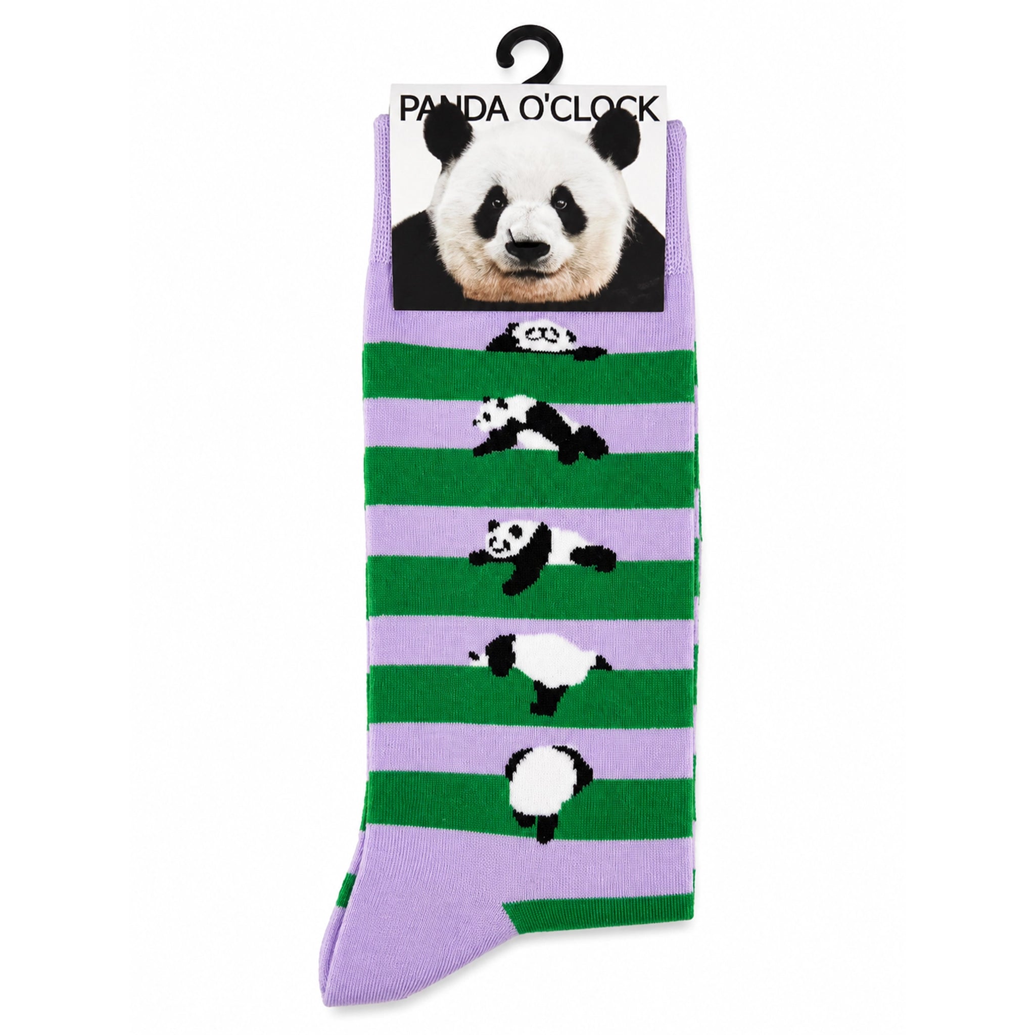 Panda Colour Block Striped Socks Design A