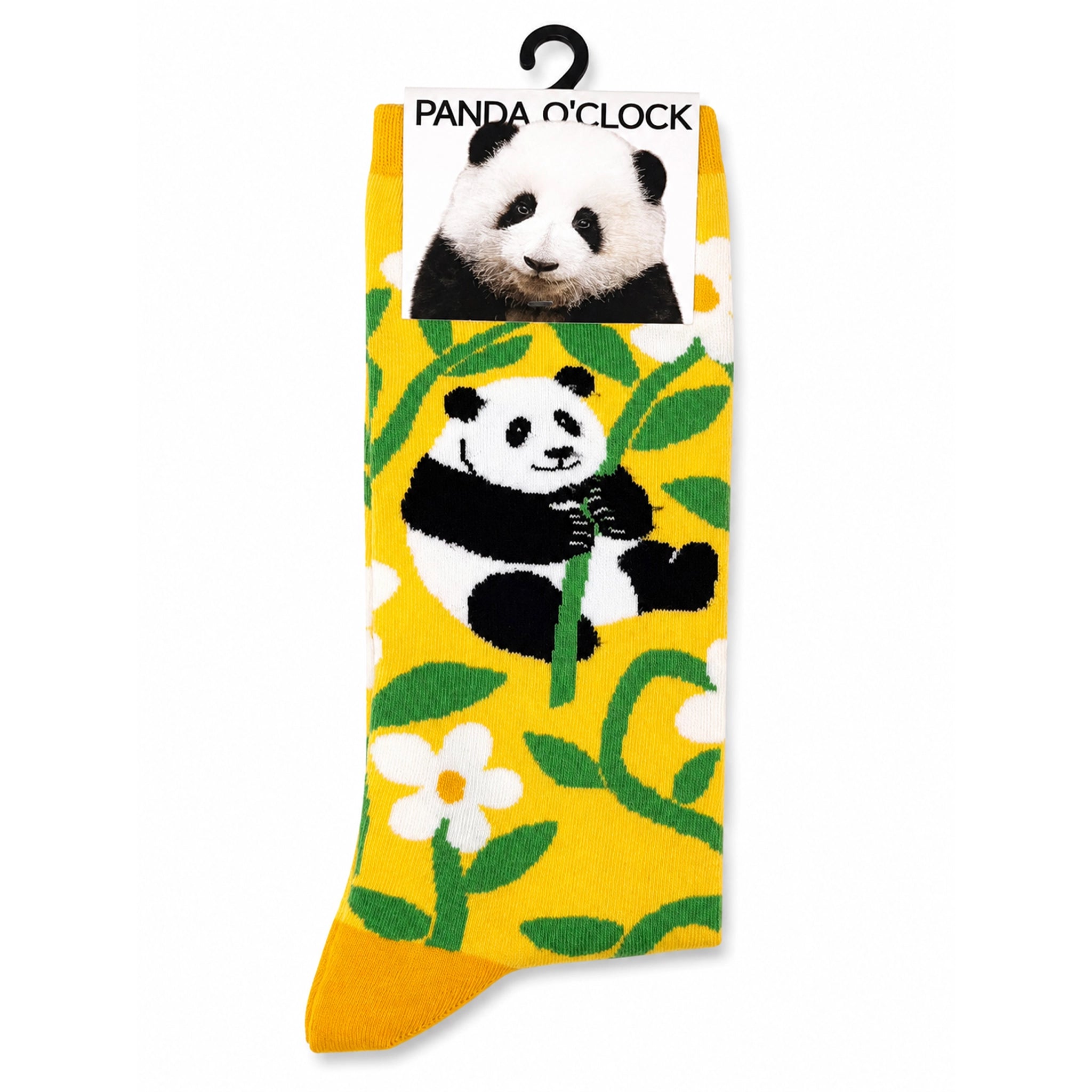 Panda Hua Hua Bouquet Socks Yellow