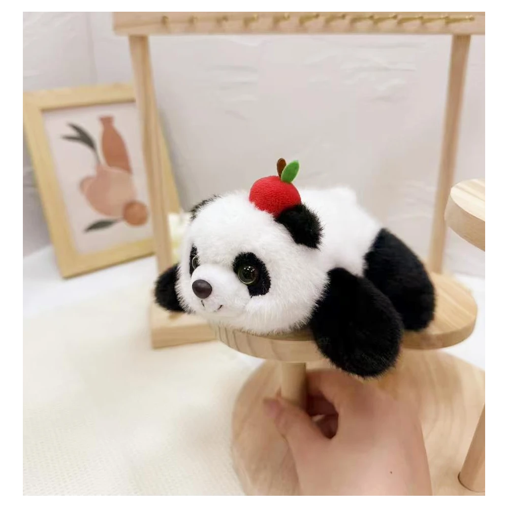 Panda Lying Magnet – Mini Plush Fridge Magnet