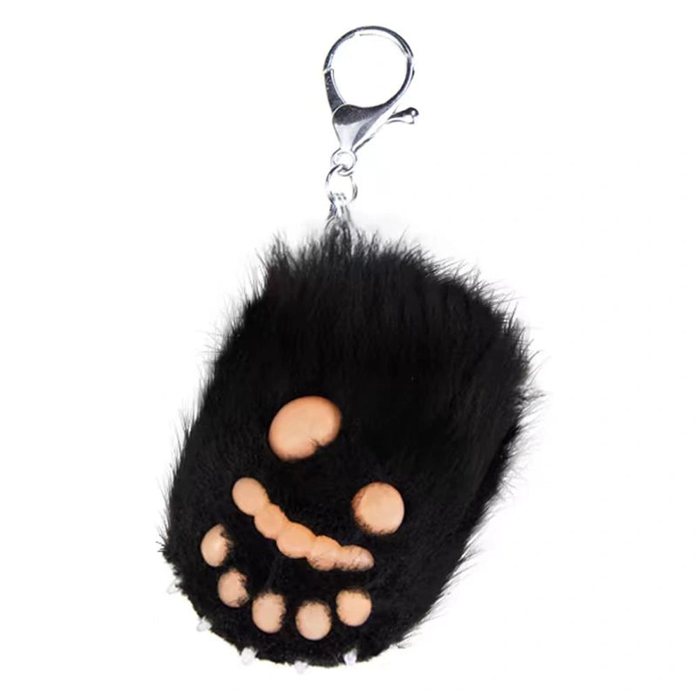 Panda Paw Keyring – Black Edition