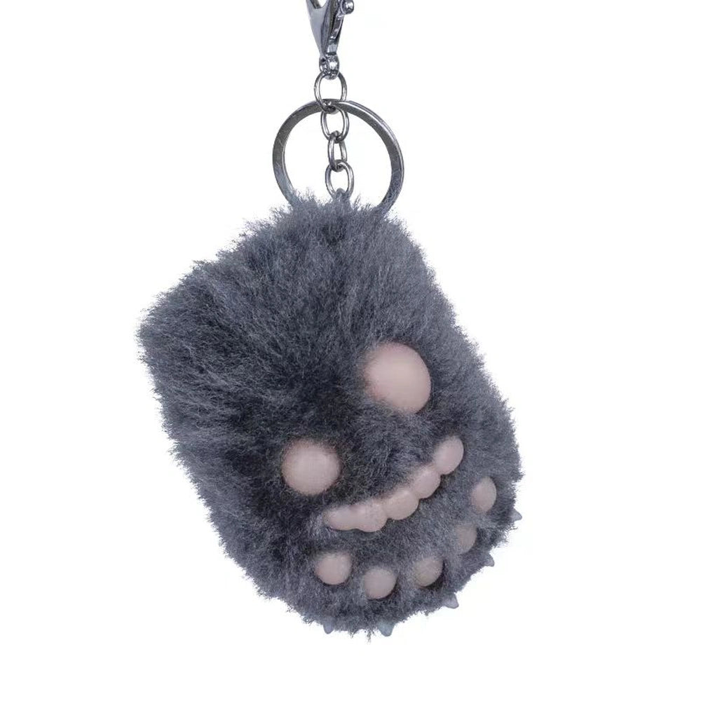 Panda Paw Keyring – Dark Grey Edition