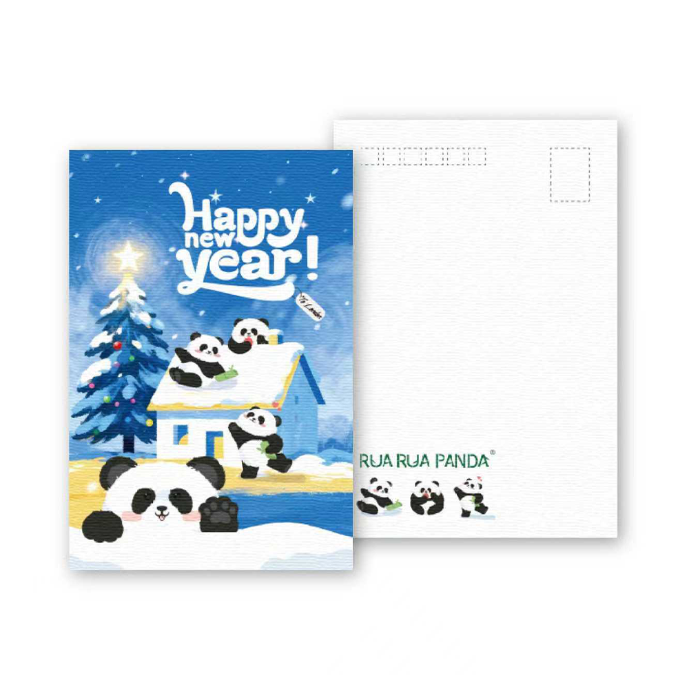 Snowy Panda Postcard Collection – Birthday, New Year & Thank You