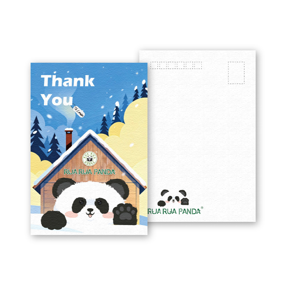 Snowy Panda Postcard Collection – Birthday, New Year & Thank You
