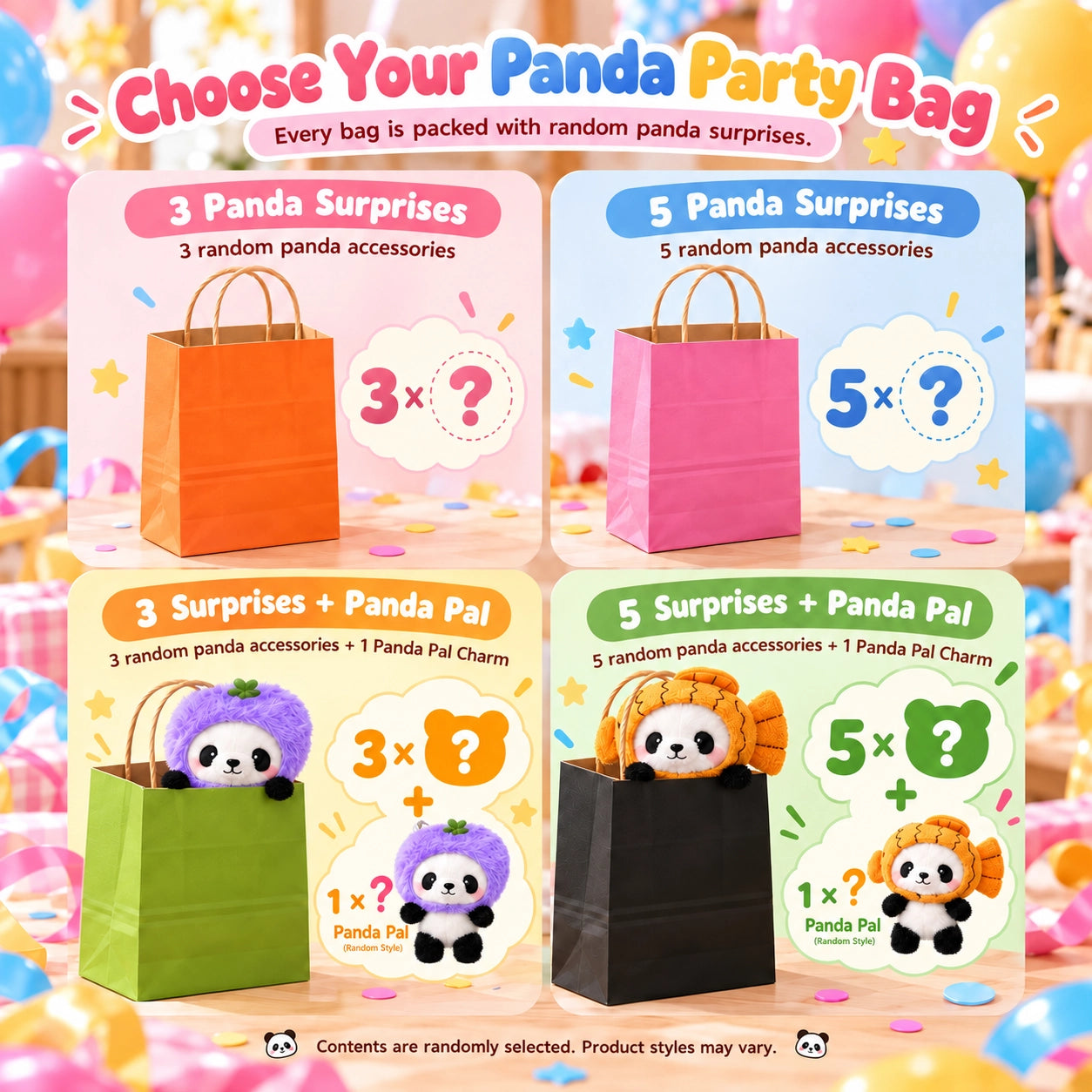 Panda Mystery Party Bags
